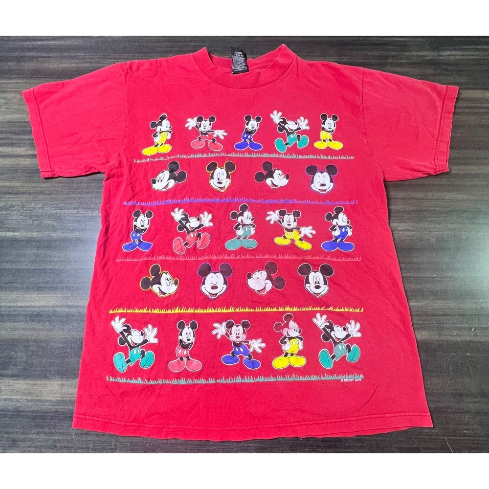 Vintage Mickey Unlimited Disney World T-Shirt‎ All Over Print Graphic Tee Large